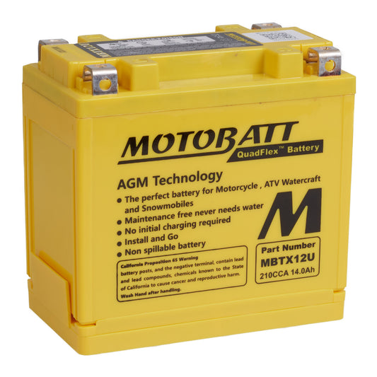 Motobatt Battery Quadflex AGM - MBTX12U