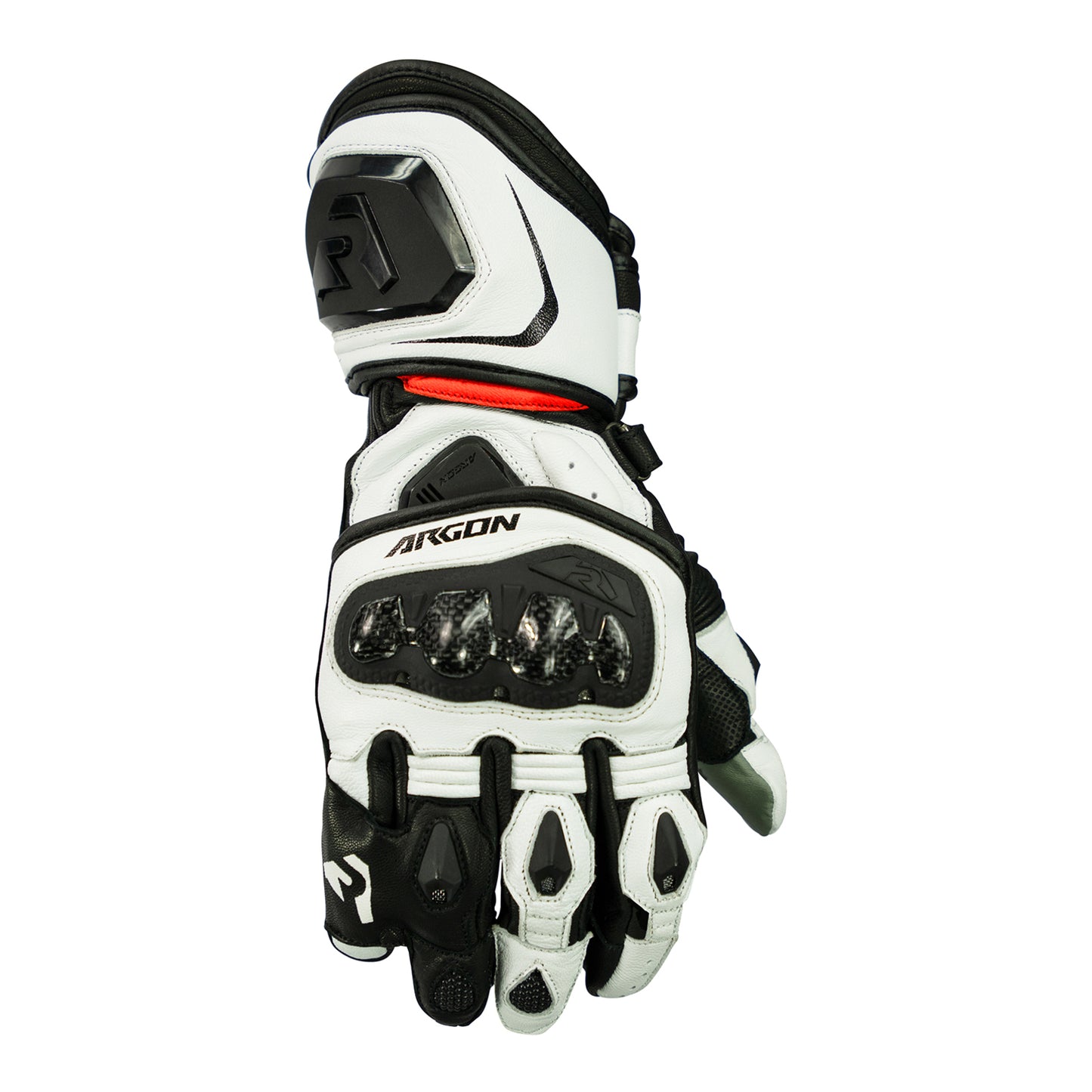 ARGON MISSION GLOVE STEALTH WHT/RED