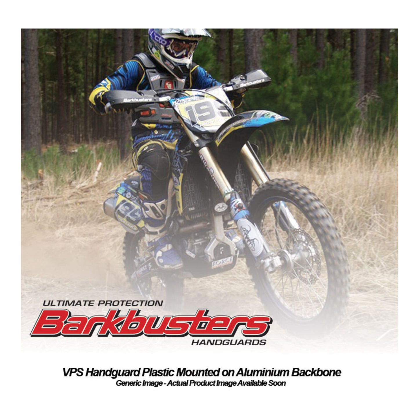 BARKBUSTERS HANDGUARD VPS - BLACK / WHT (PLASTIC GUARD ONLY) #BBBHG00300BK