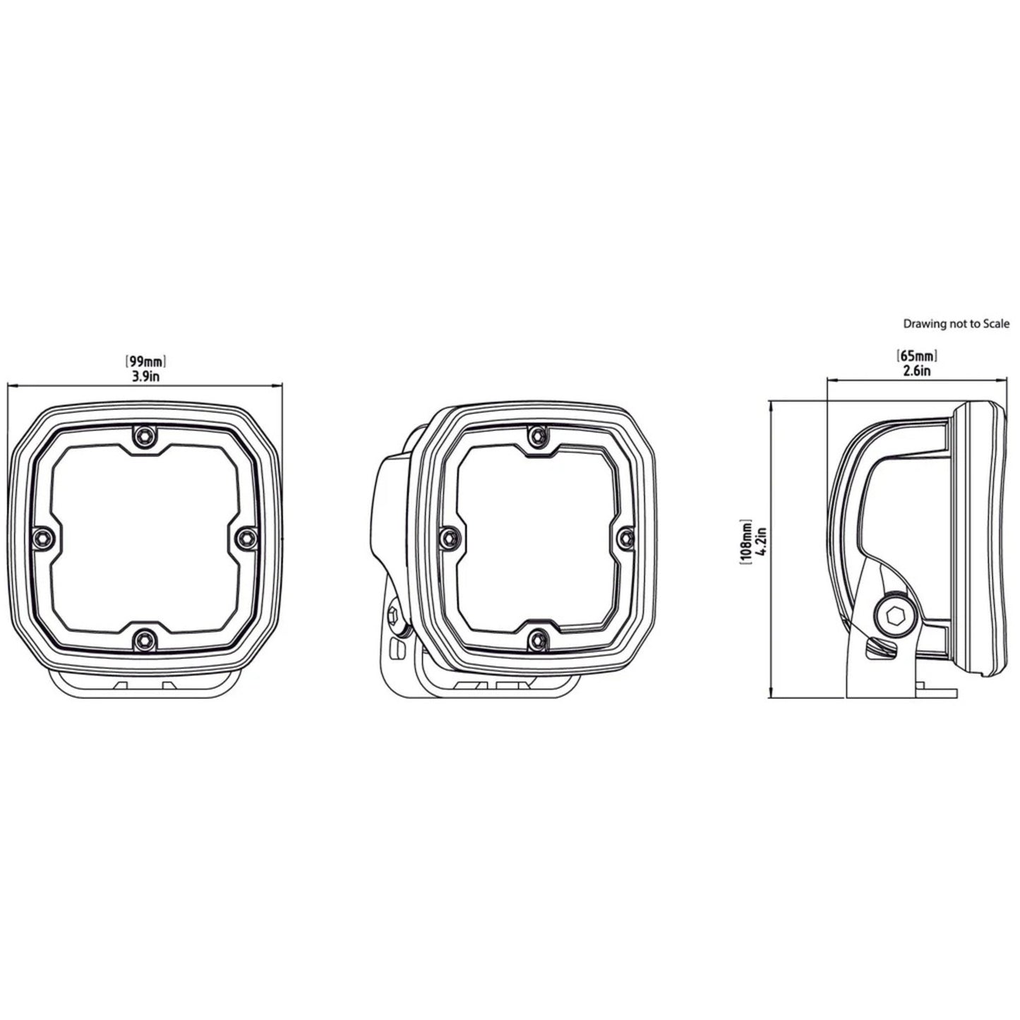 Denali D4 LED Light Pod - DataDim™ Technology - Single