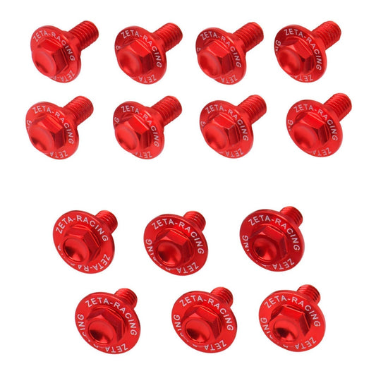 ZETA ALUMINUM BOLT SET PLASTICS SUZ RMZ450 '18- 22PCS BLUE