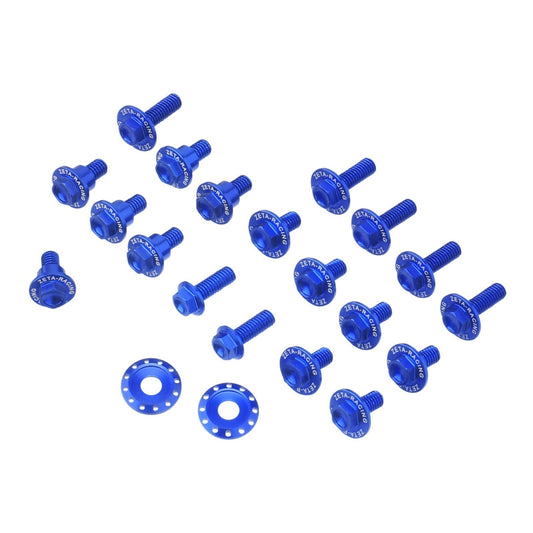 ZETA ALUMINUM BOLT SET PLASTICS YAM YZ125/250 '22- 21PCS BL