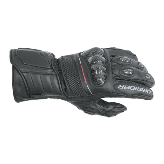 DRIRIDER SPEED 2 GLOVE L/C BLK - ALL SEASON CARBON SPORT