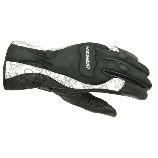 DRIRIDER VIVID 2 GLOVE LADIES BLACK/WHITE - WINTER TOURING