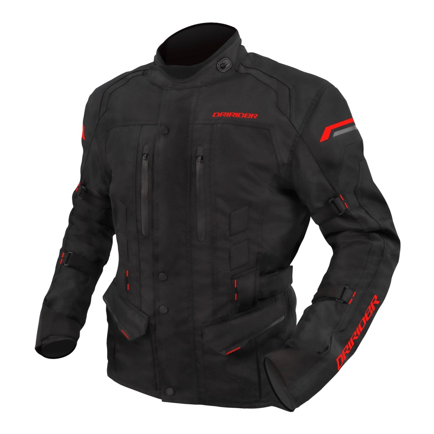 DRIRIDER COMPASS 4 JACKET BLK/RED