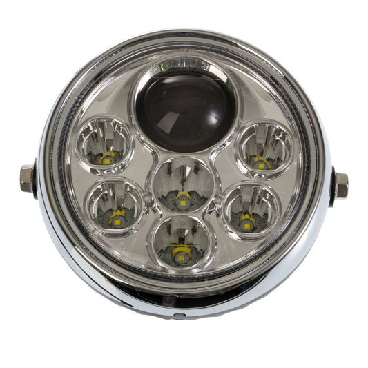 WHITES HEADLIGHT LED 5" COMPLETE works 6-12v (AG100&amp;TF125)