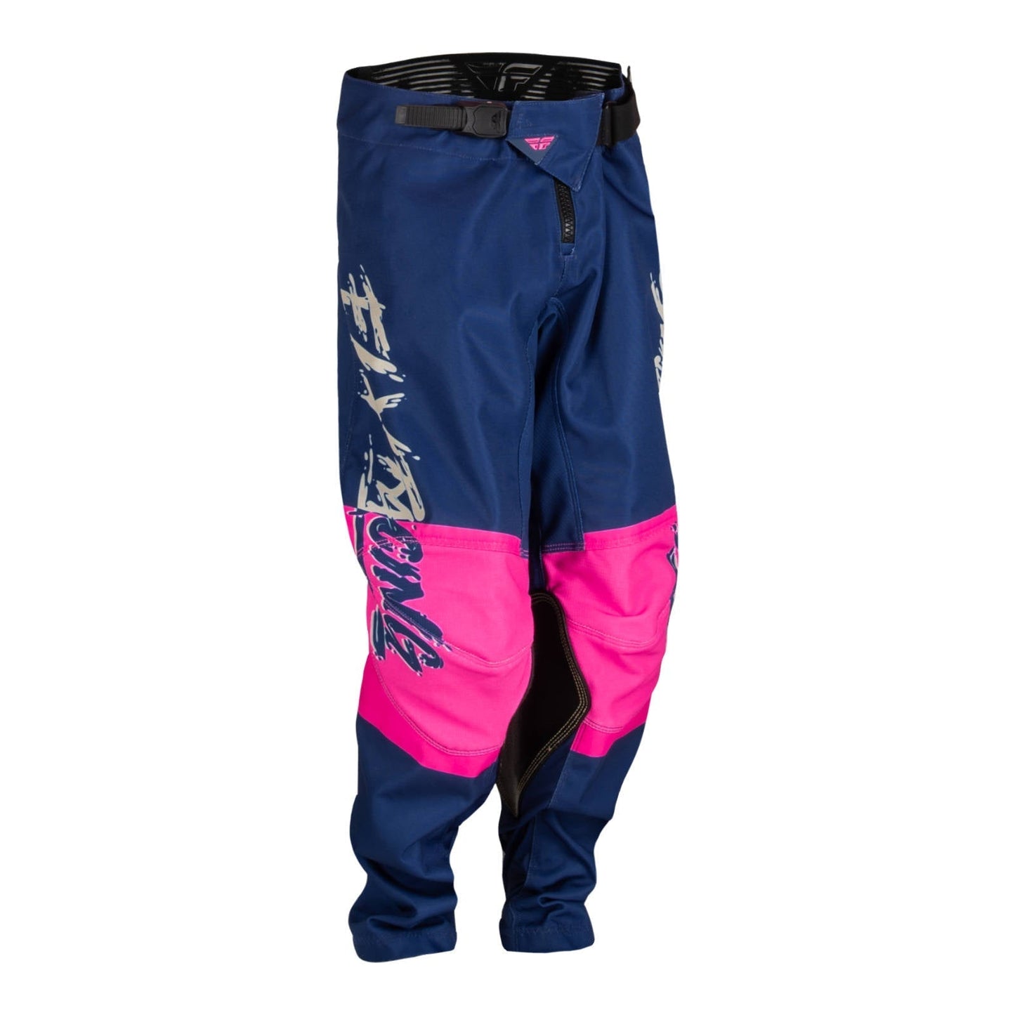 FLY '23YOUTH KINETIC KHAOS PANTS PINK/NAVY/TAN