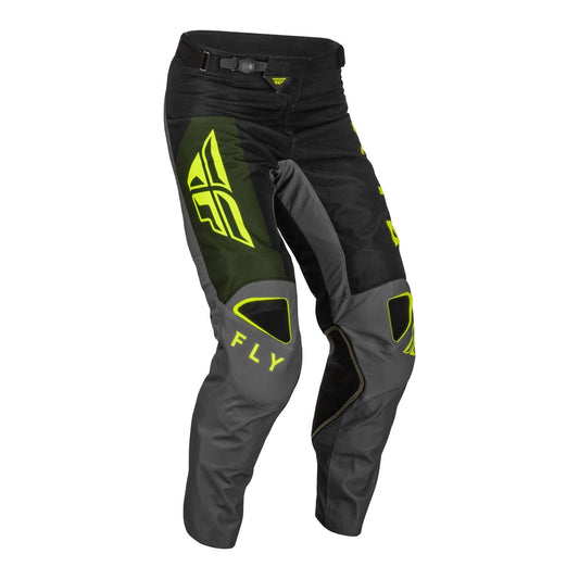 FLY '23 KINETIC JET PANTS BLACK/OLIVE GREEN/HI-VIS