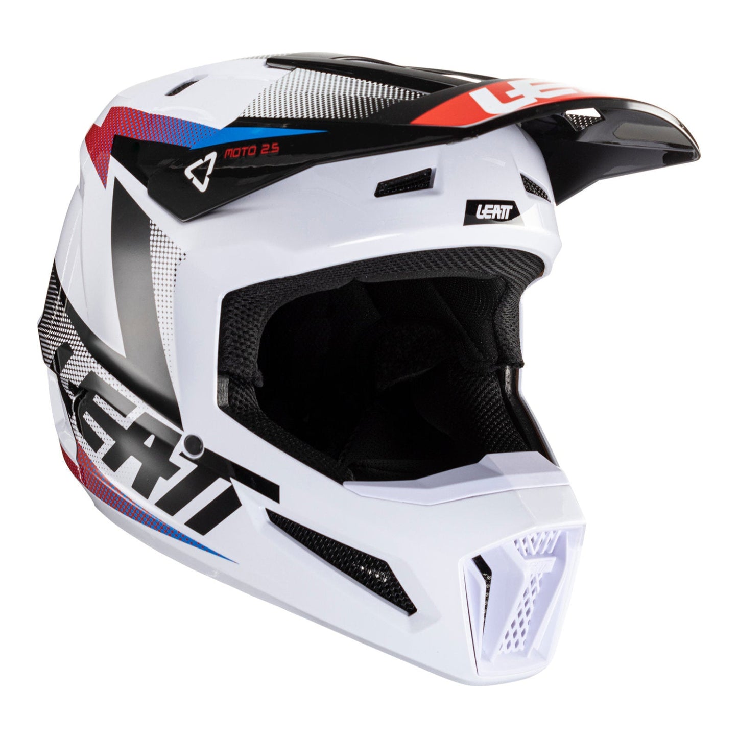 LEATT HELMET MOTO 2.5 V24 BLACK/WHITE