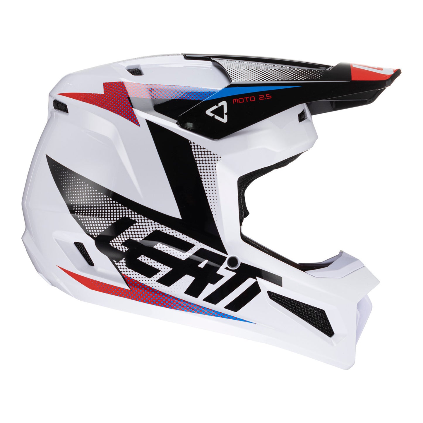 LEATT HELMET MOTO 2.5 V24 BLACK/WHITE