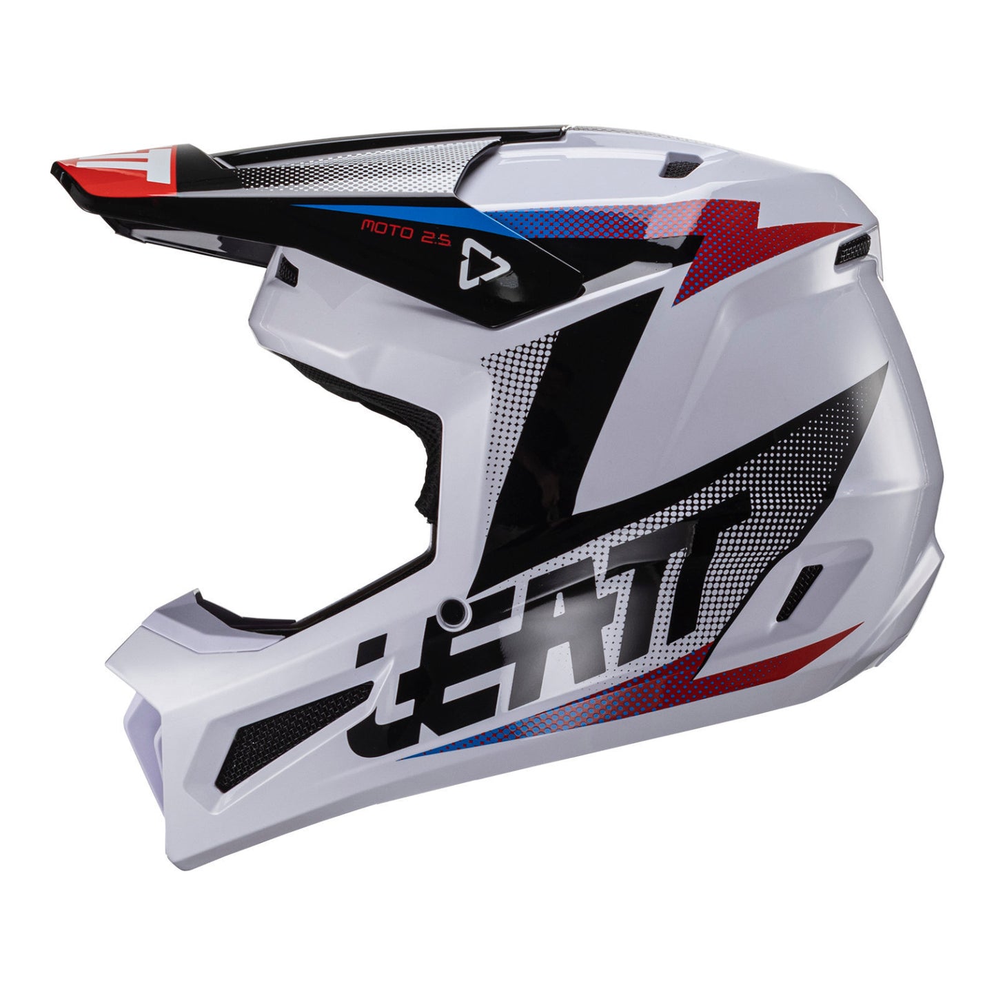 LEATT HELMET MOTO 2.5 V24 BLACK/WHITE