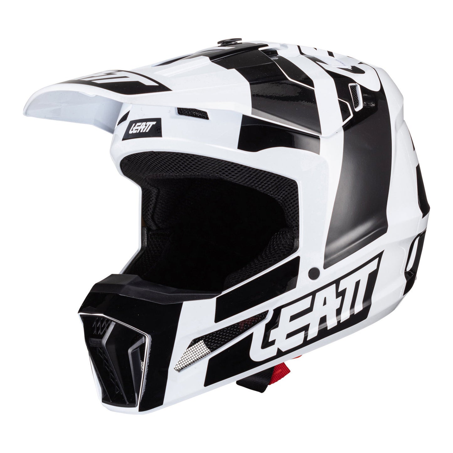 LEATT HELMET MOTO 3.5 JR V24 BLK/WHT #L 53-54CM