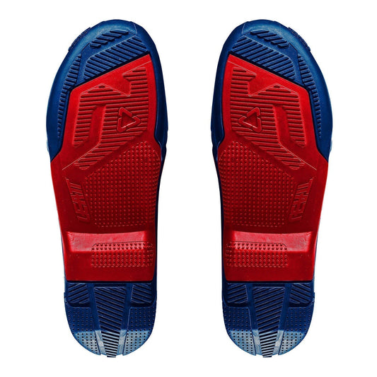 LEATT BOOT OUTER SOLE 4.5/5.5 US10/11 PAIR BLU/RED #LE3021200402