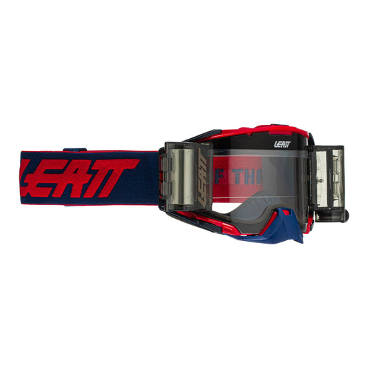 LEATT GOGGLE VELOCITY 6.5 ROLL-OFF RED/BLU - CLEAR LENS #LE8021700460