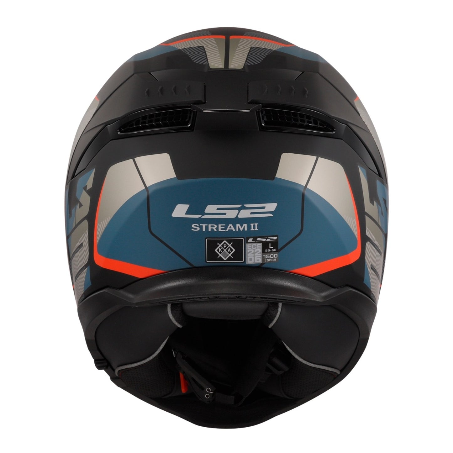 LS2 FF808 Stream II Road - Matt Black / Blue 06