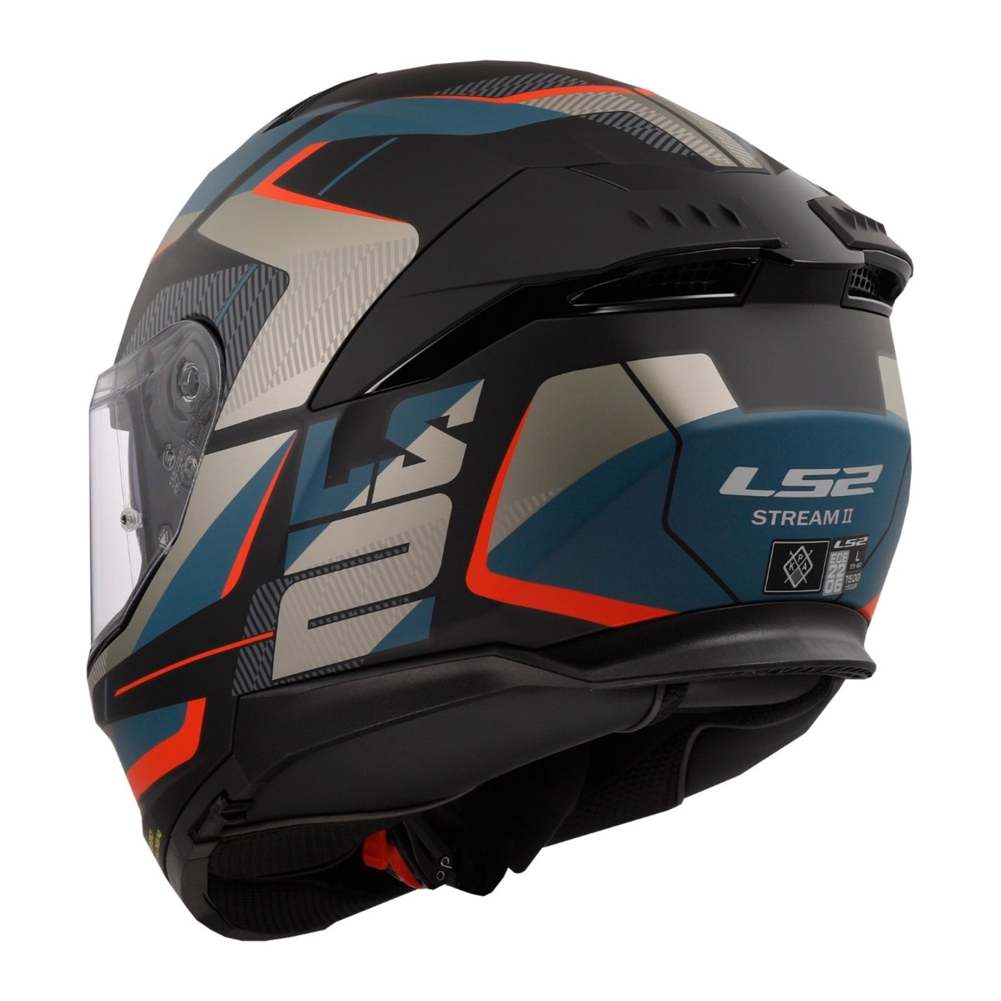 LS2 FF808 Stream II Road - Matt Black / Blue 06