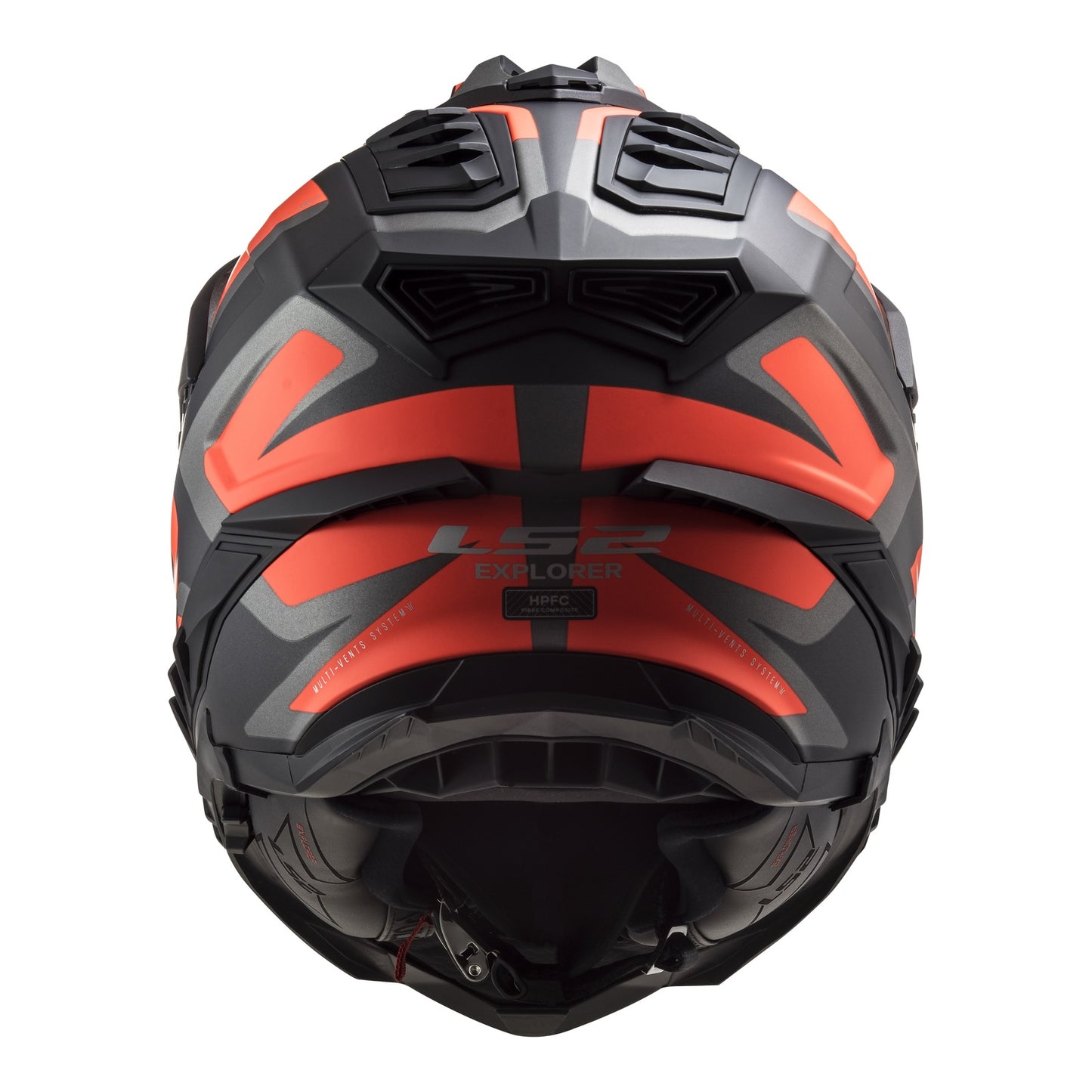LS2 MX701 EXPLORER HPFC ALTER MATT BLACK/ORANGE FLU