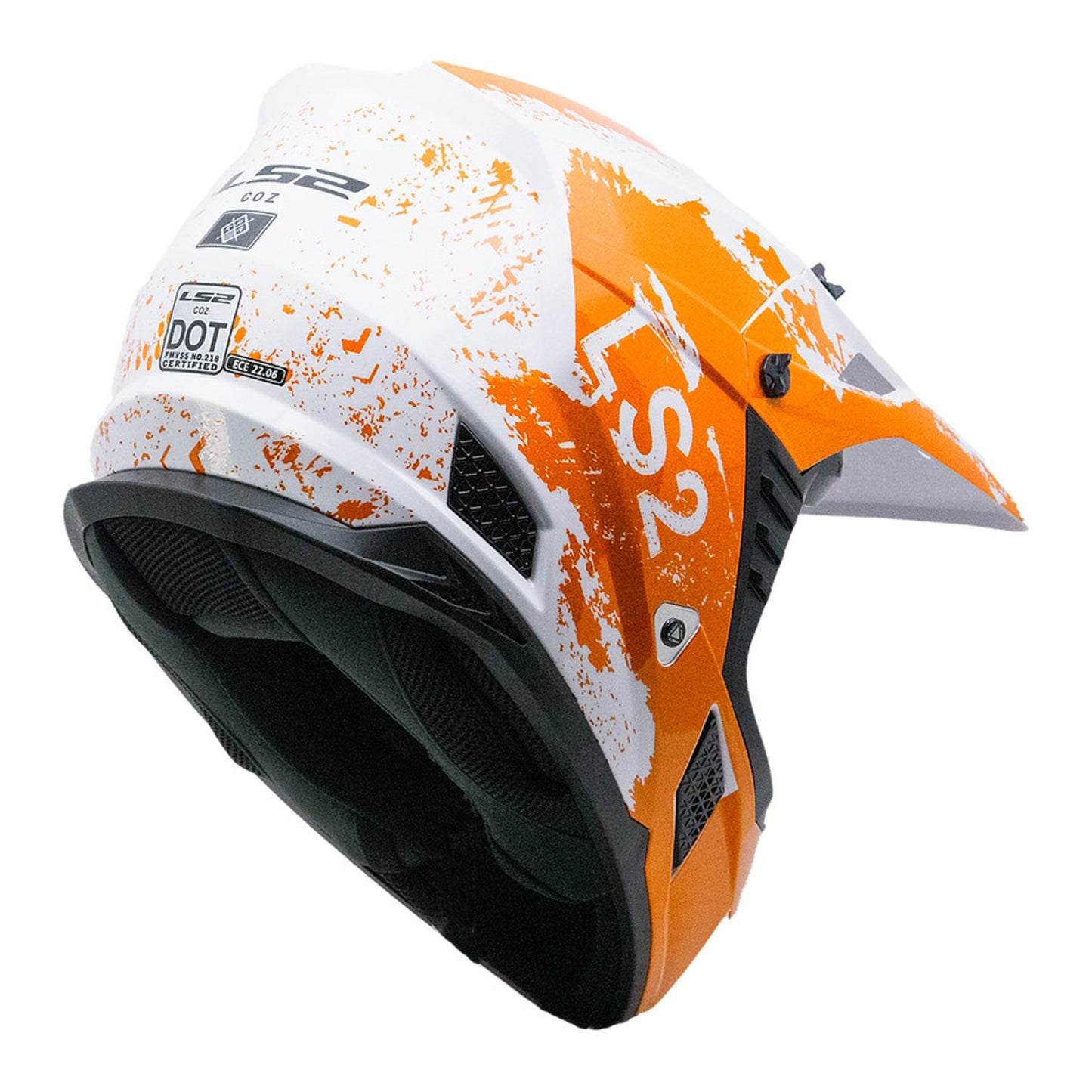 LS2 MX706 Coz Hyde - Orange / White 06