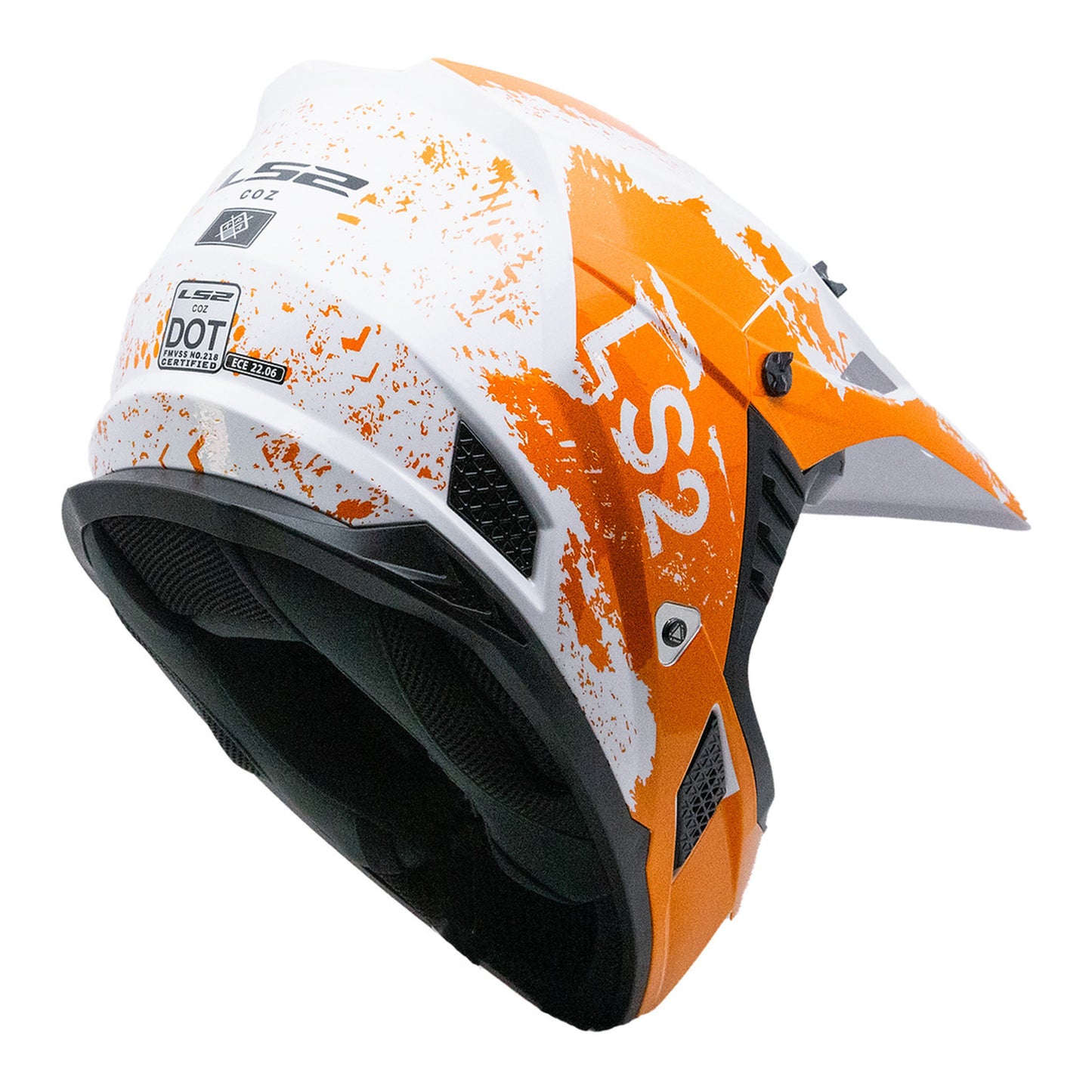 LS2 MX706 Coz Hyde - Orange / White 06