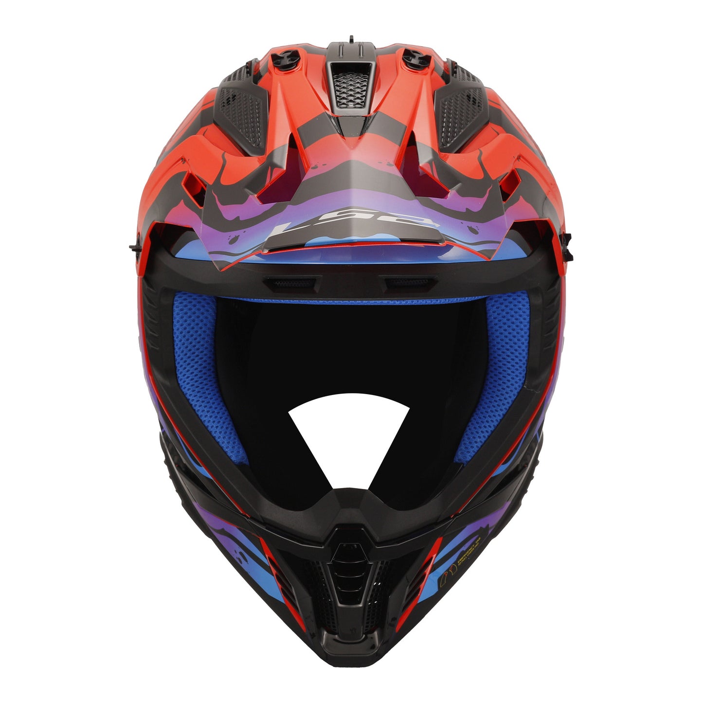 LS2 MX708 Fast II Wash - Red / Black / Blue 06