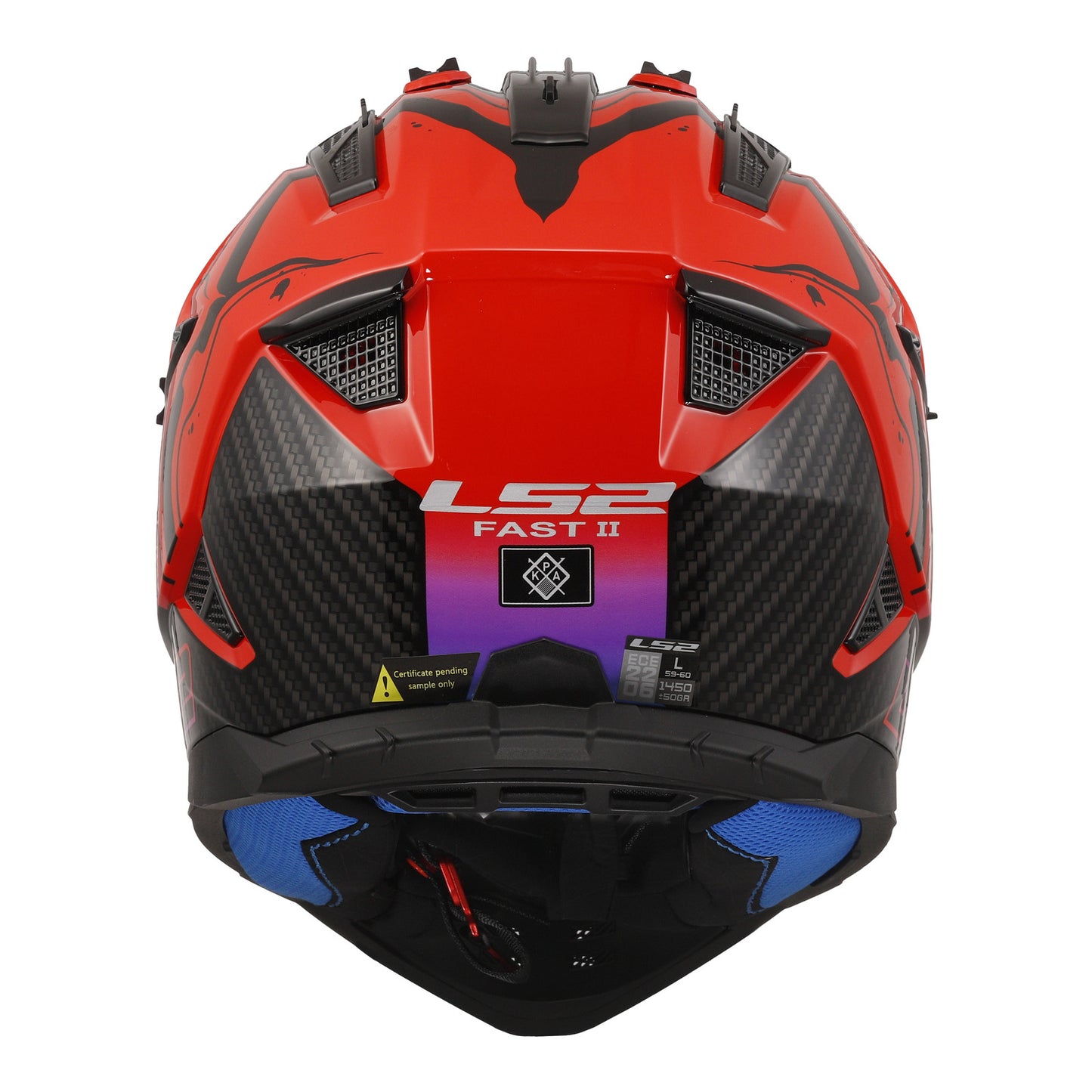 LS2 MX708 Fast II Wash - Red / Black / Blue 06