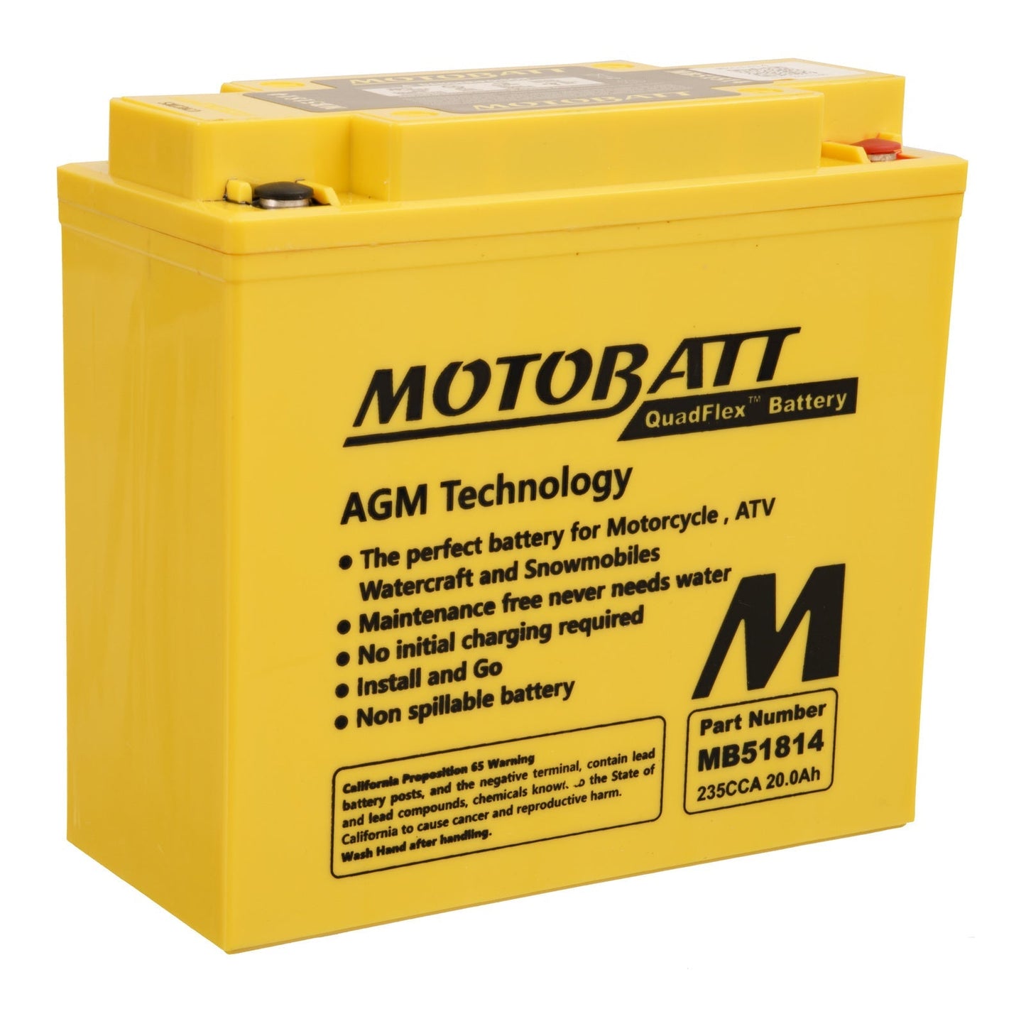 Motobatt Battery Quadflex AGM - MB51814