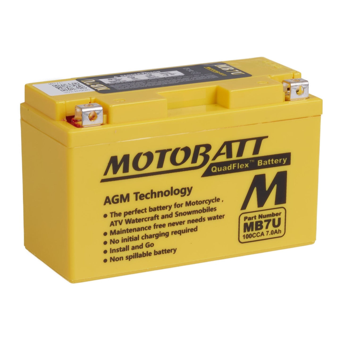 Motobatt Battery Quadflex AGM - MB7U