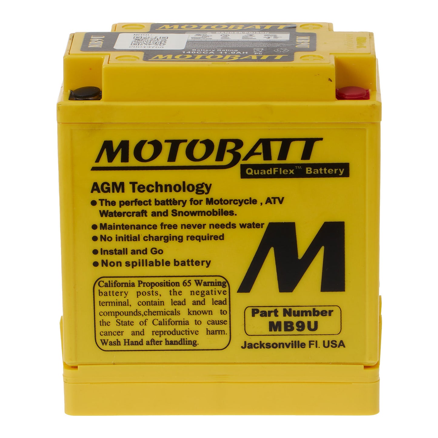 Motobatt Battery Quadflex AGM - MB9U