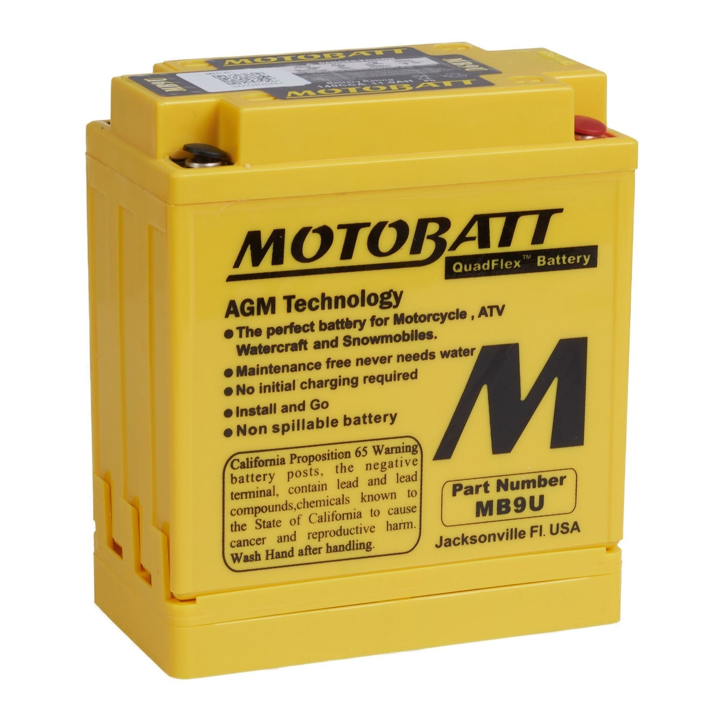 Motobatt Battery Quadflex AGM - MB9U