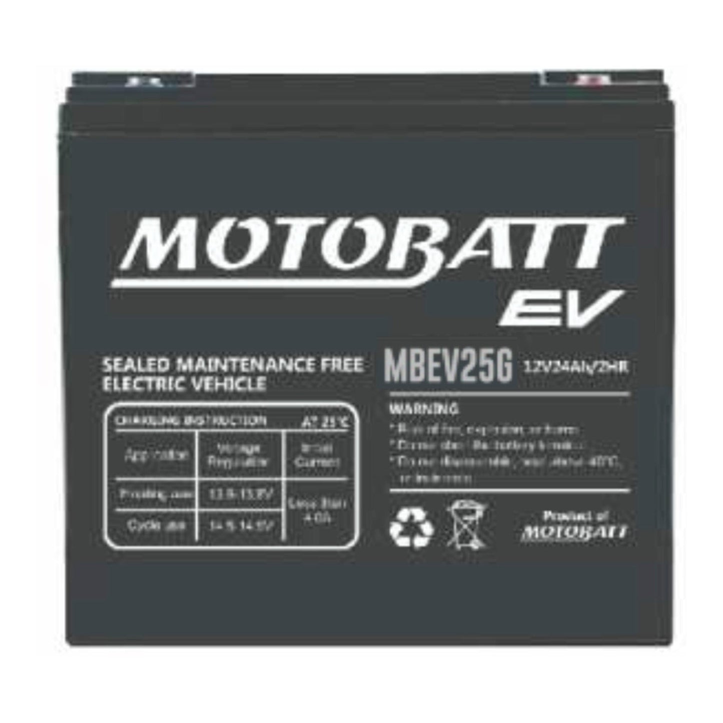 Motobatt EV Battery (4pcs / Ctn) MBEV25G