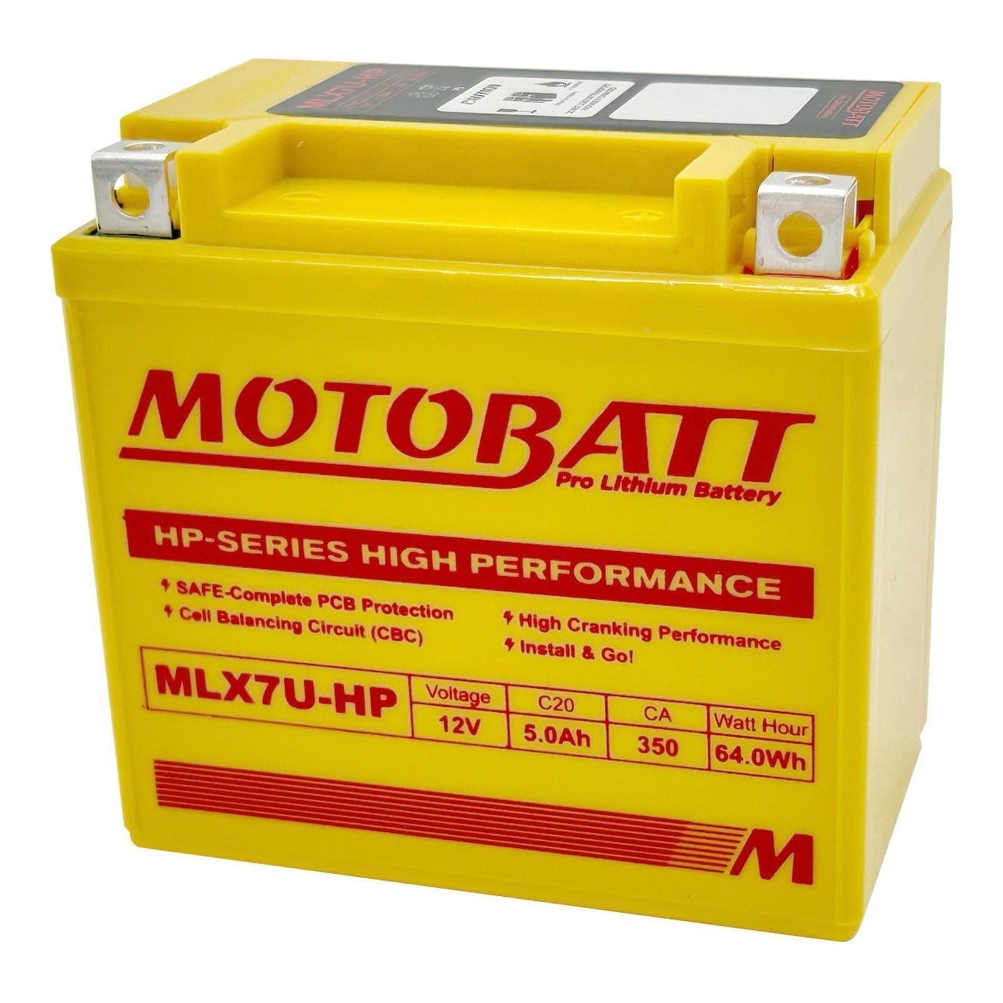 MOTOBATT PRO LITHIUM BATTERY MLX7U-HP
