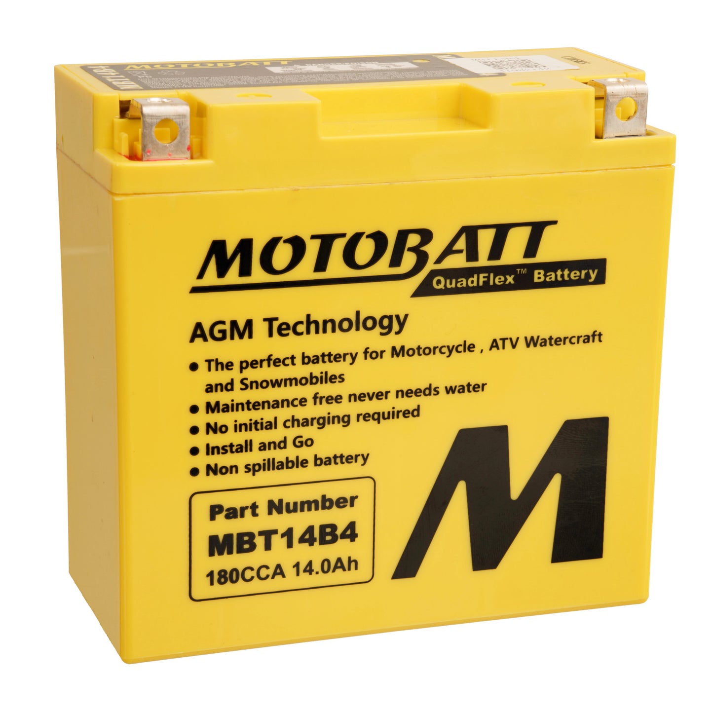 Motobatt Battery Quadflex AGM - MBT14B-4