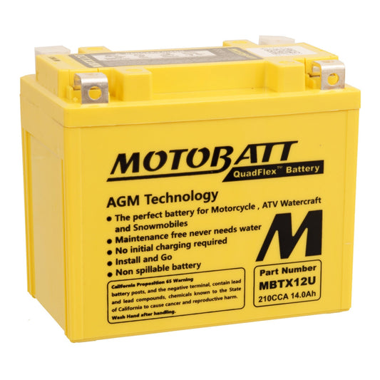 Motobatt Battery Quadflex AGM - MBTX12U