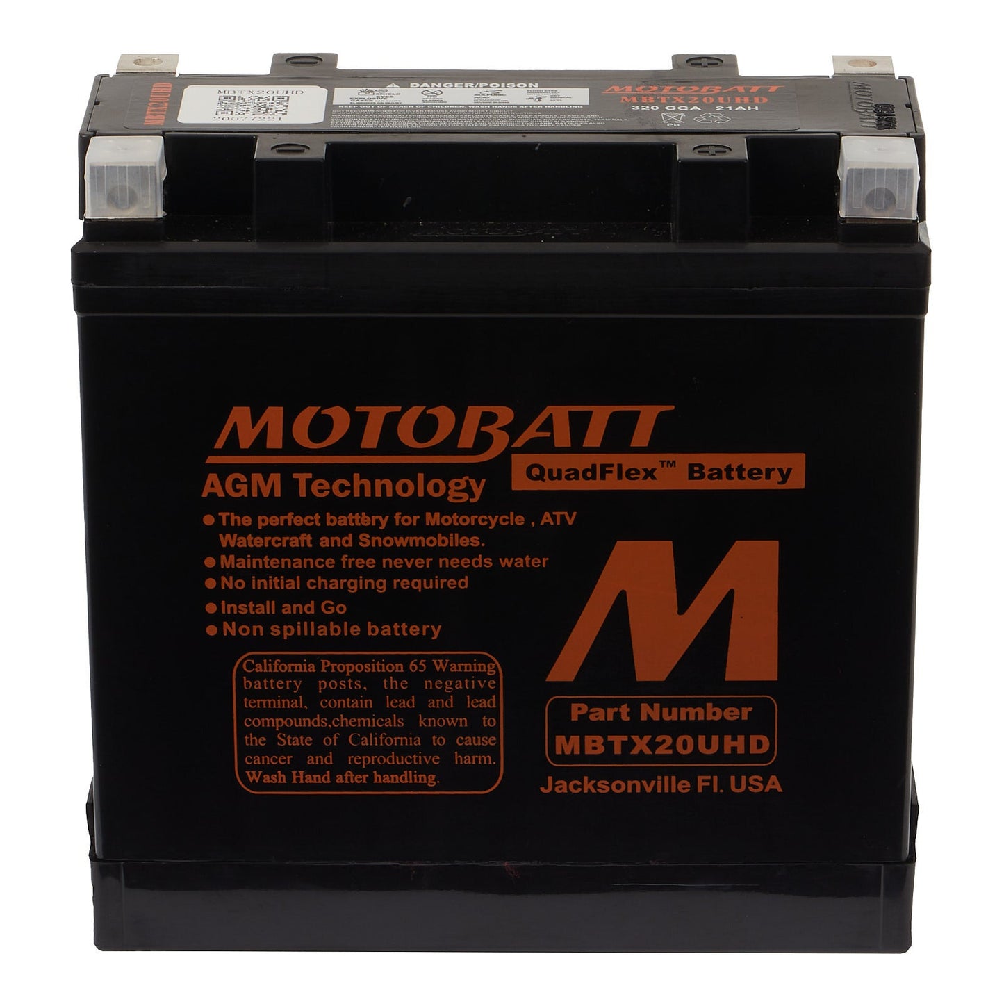 Motobatt Battery Quadflex AGM - MBTX20UHD