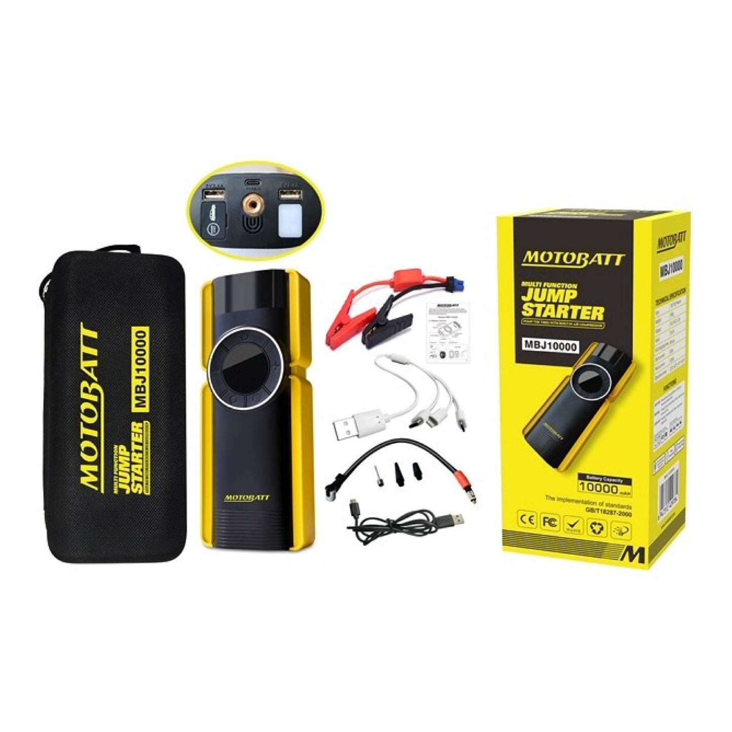 Motobatt Lithium Jump Starter 10000 &amp; Air Compressor