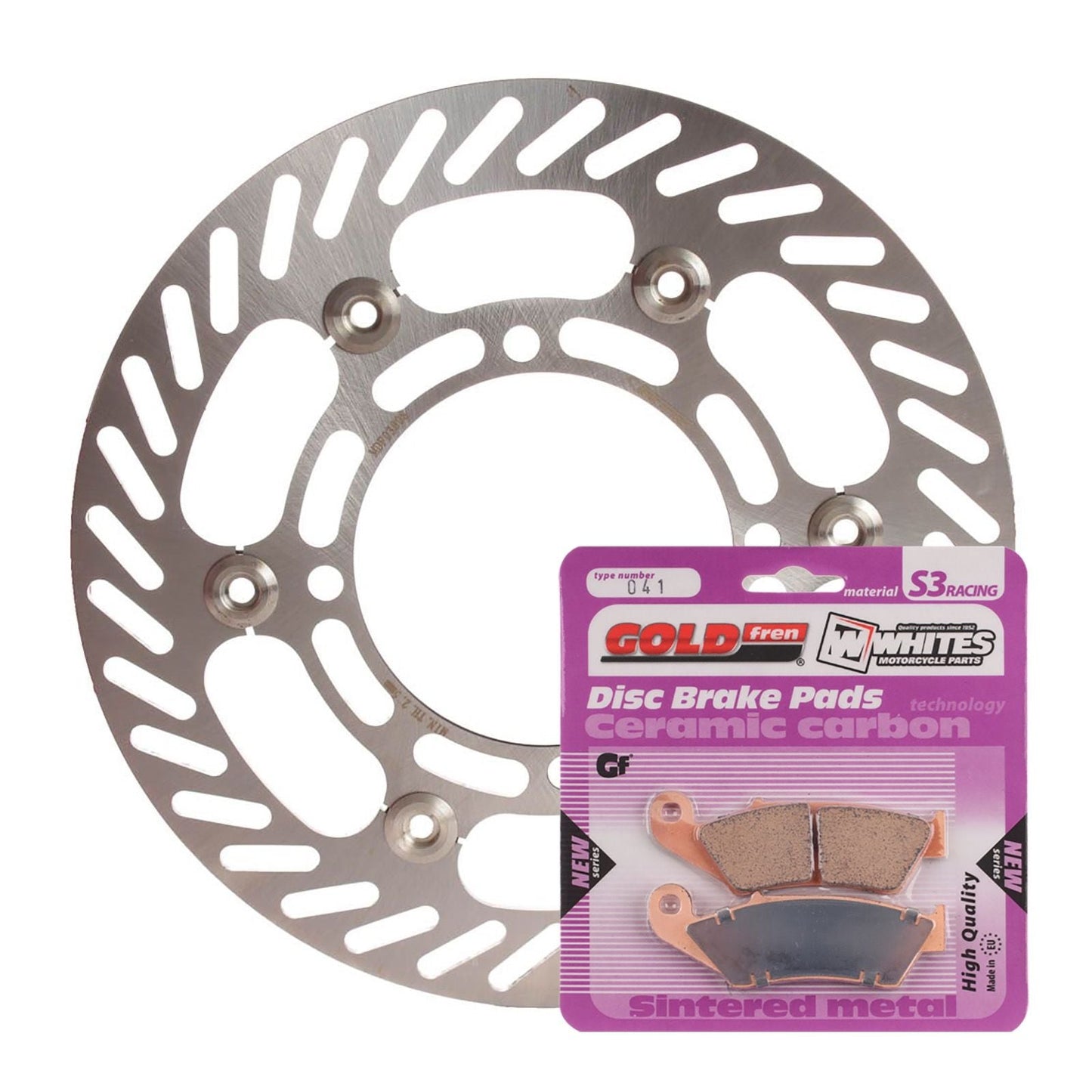 BRAKE ROTOR & PAD FRONT KIT - KAW KX250F 04-05 #MDKF03001