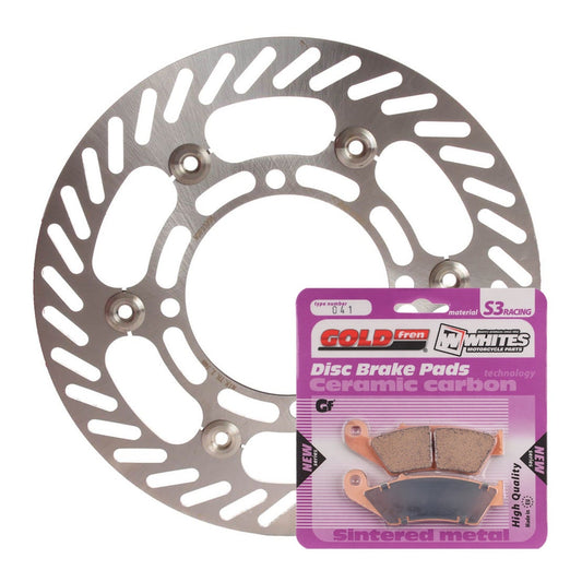 BRAKE ROTOR & PAD FRONT KIT - KAW KX250F 04-05 #MDKF03001