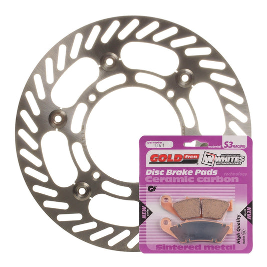 BRAKE DISC & PAD FRONT KIT - KAW KX250F 04-05