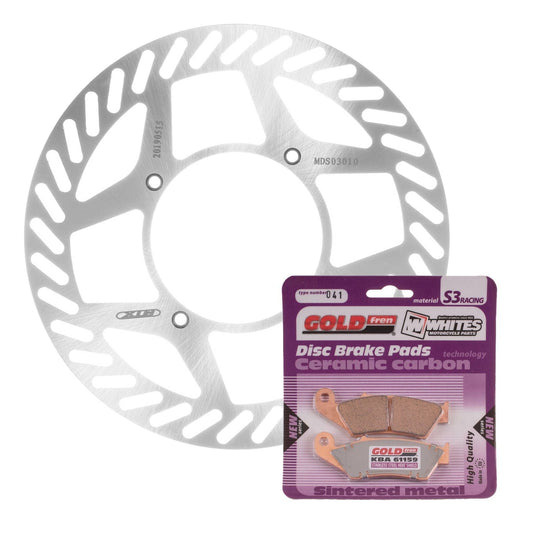 BRAKE ROTOR & PAD FRONT KIT - KAW KLX300R 97-08 #MDKF03009