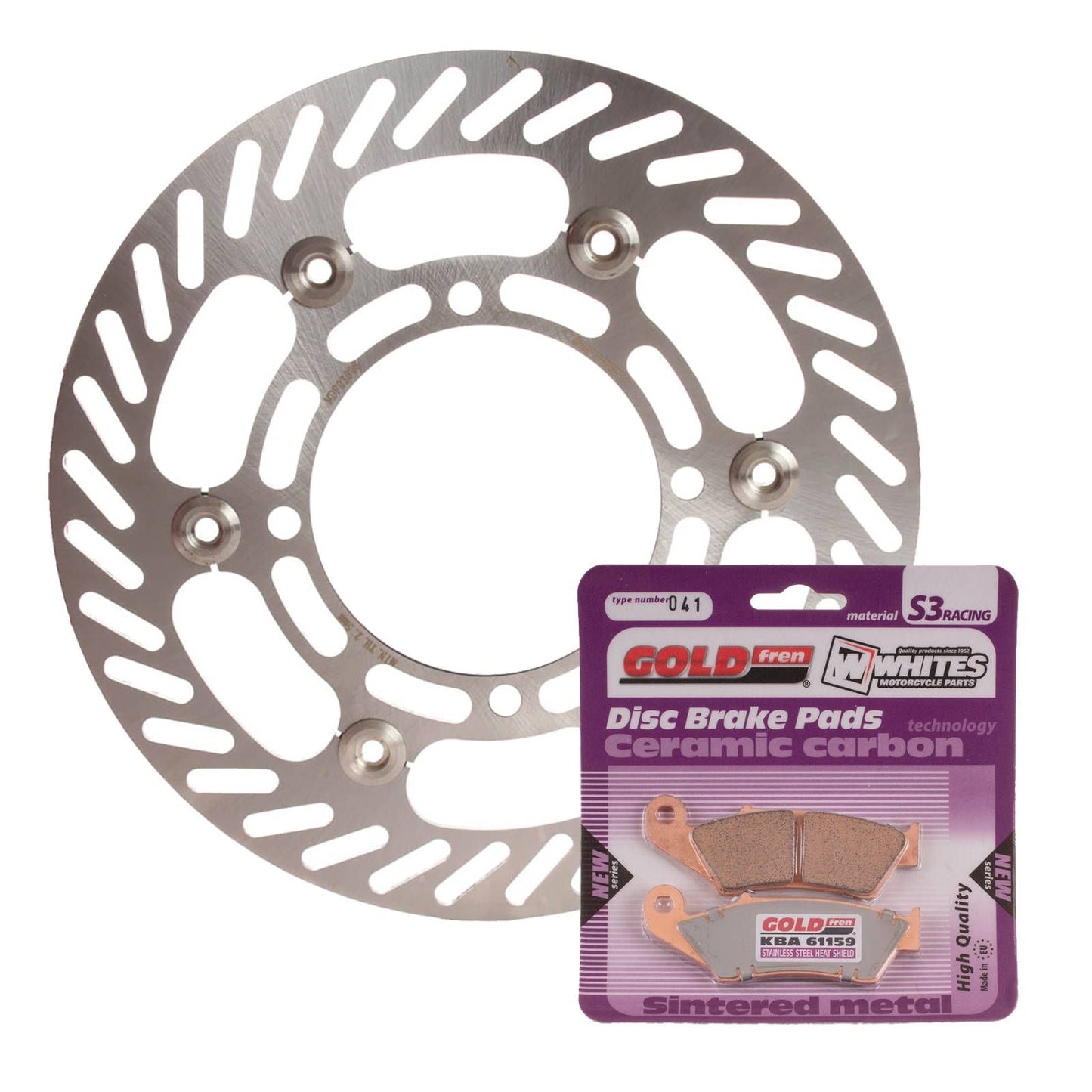 BRAKE DISC & PAD FRONT KIT - SUZ RMZ250 04-06