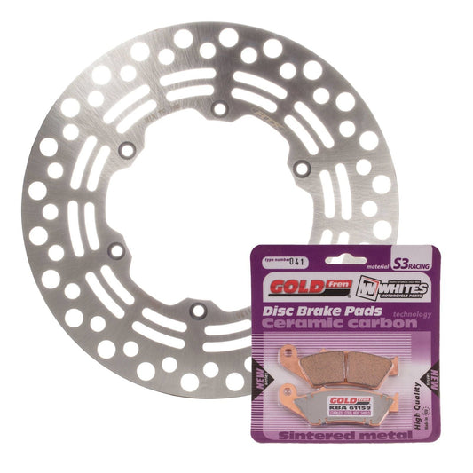 BRAKE ROTOR & PAD FRONT KIT - SUZ DRZ400E 00-20 #MDKF05005