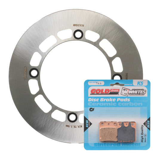 BRAKE ROTOR & PAD FRONT KIT - SUZ DR200 86-09 #MDKF05007