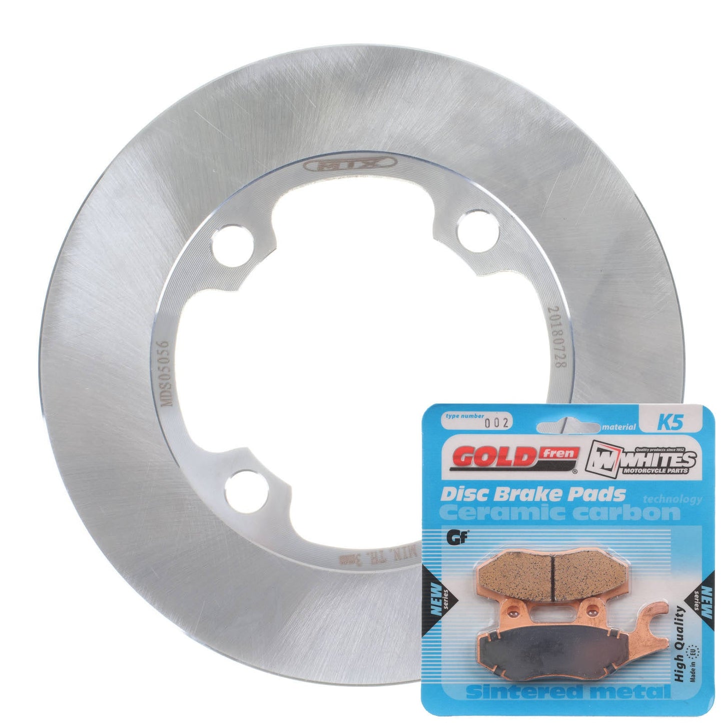 BRAKE ROTOR & PAD FRONT KIT - SUZ LTF300F 02-20 - LEFT #MDKF05010L