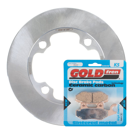 BRAKE DISC & PAD FRONT KIT - SUZ LTF300F 02-20 - RIGHT