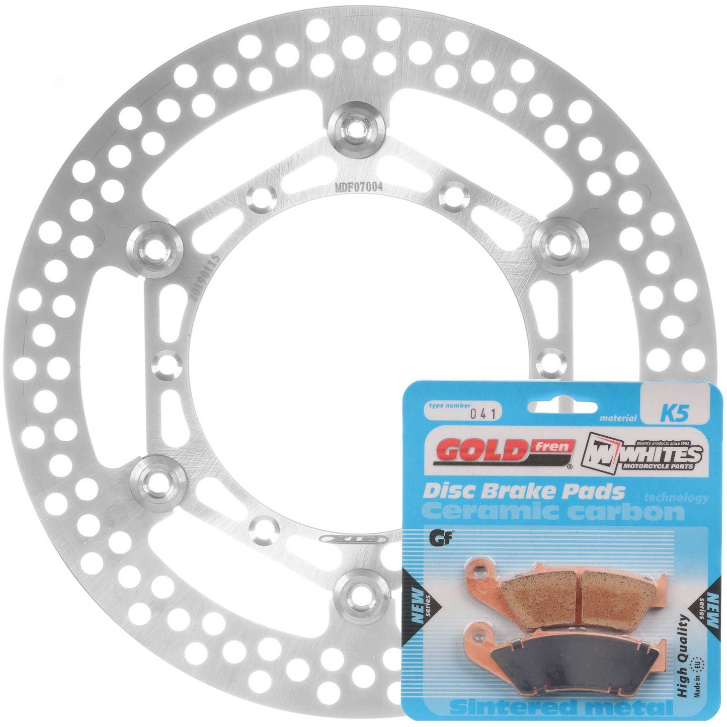 BRAKE DISC & PAD FRONT KIT - SUZ RM125 96-11