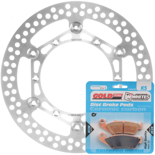 BRAKE DISC & PAD FRONT KIT - SUZ RM125 96-11