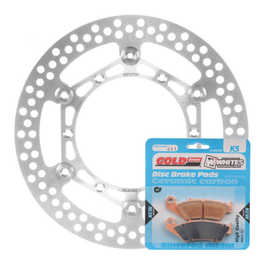 BRAKE DISC & PAD FRONT KIT - SUZ RM125 96-11