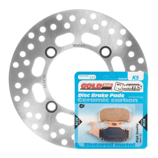 BRAKE DISC & PAD FRONT KIT - SUZ LTA500X 11-17 - LEFT