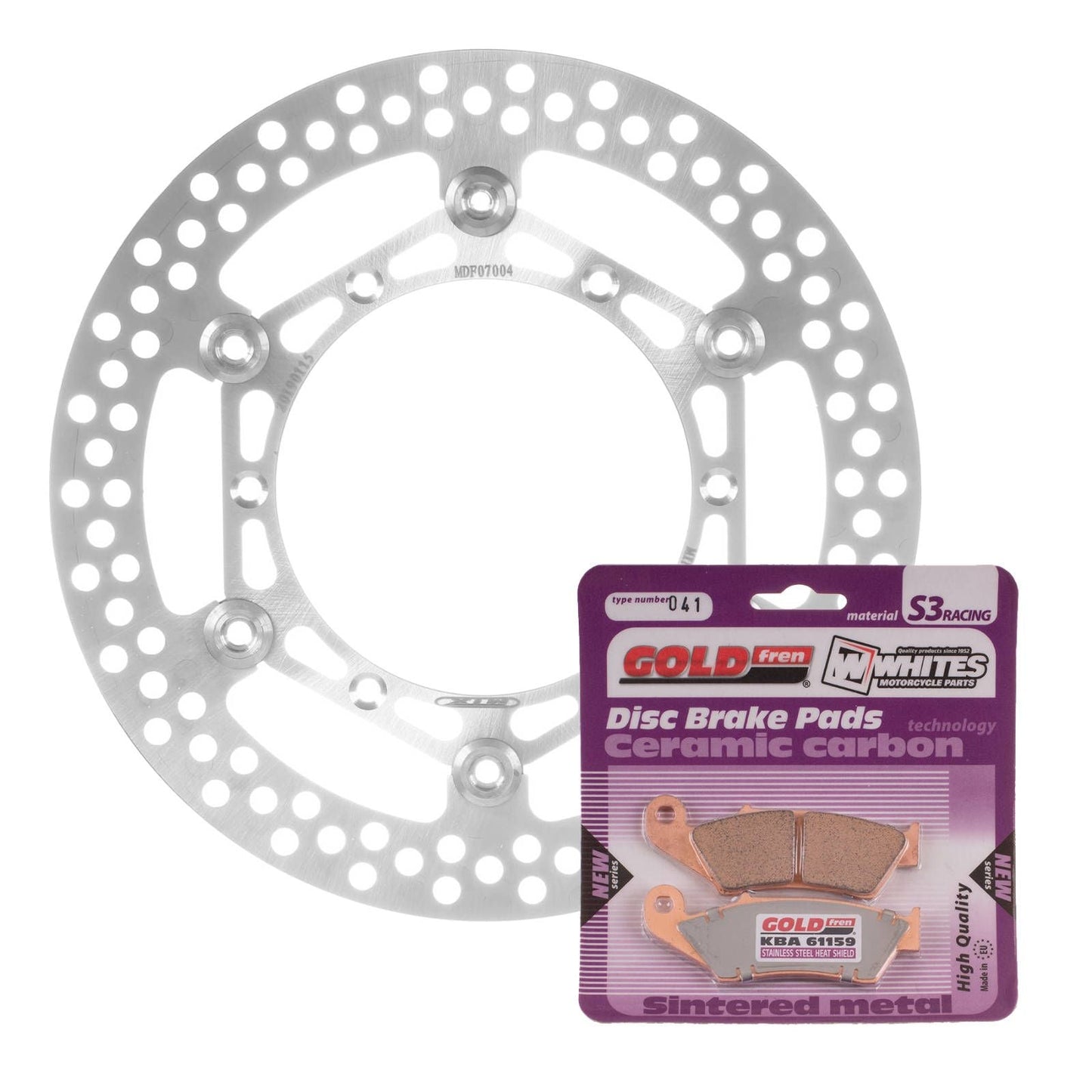 BRAKE DISC & PAD FRONT KIT - YAM YZ250F 01-06