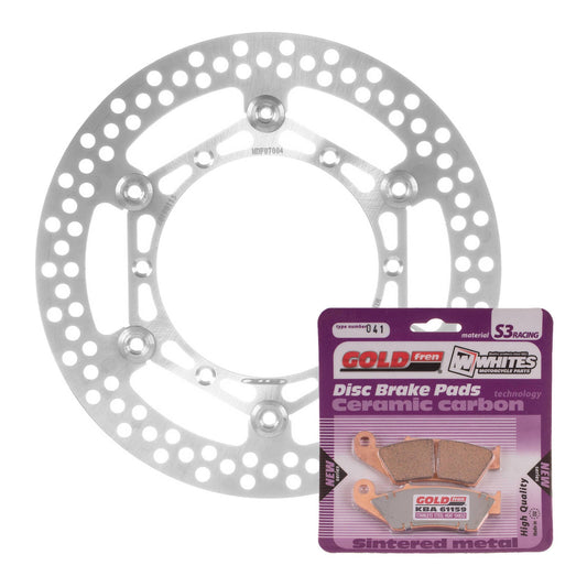 BRAKE DISC & PAD FRONT KIT - YAM YZ250F 01-06